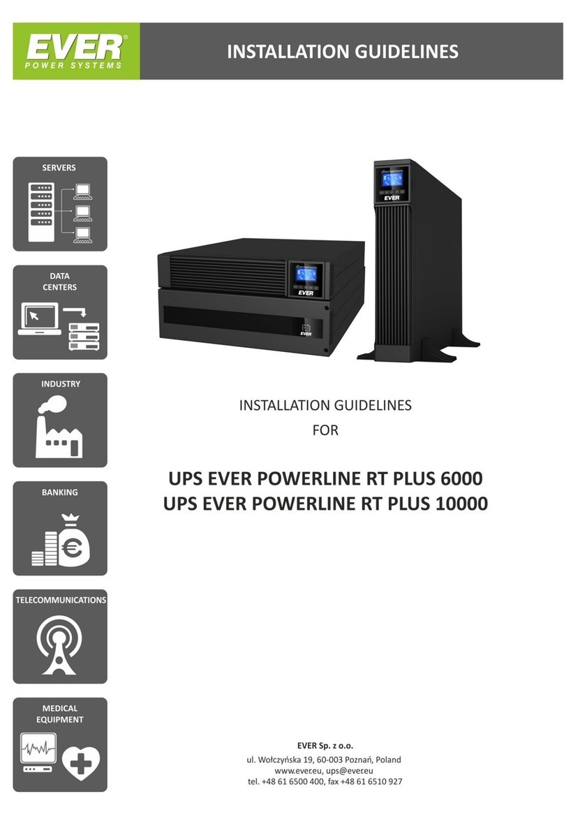 Ever Power Systems POWERLINE RT PLUS Series Installation guidelines