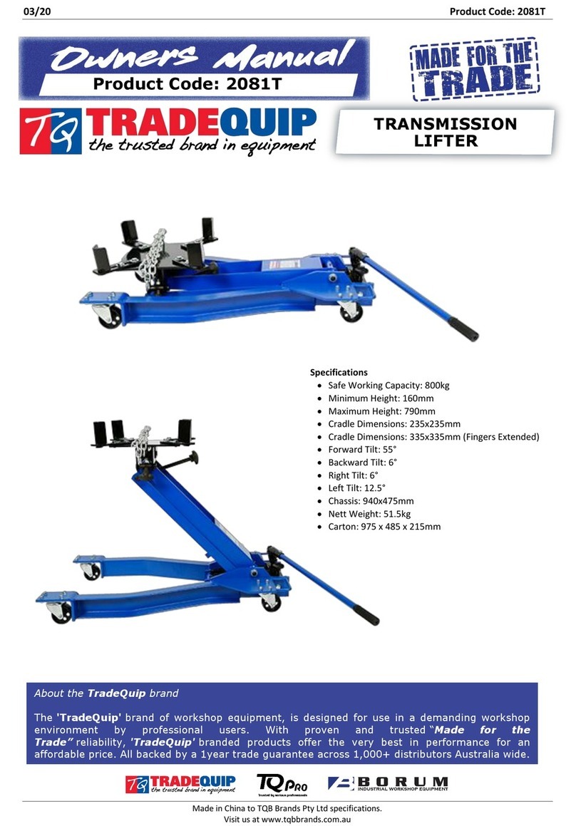 TradeQuip 2081T owner's manual