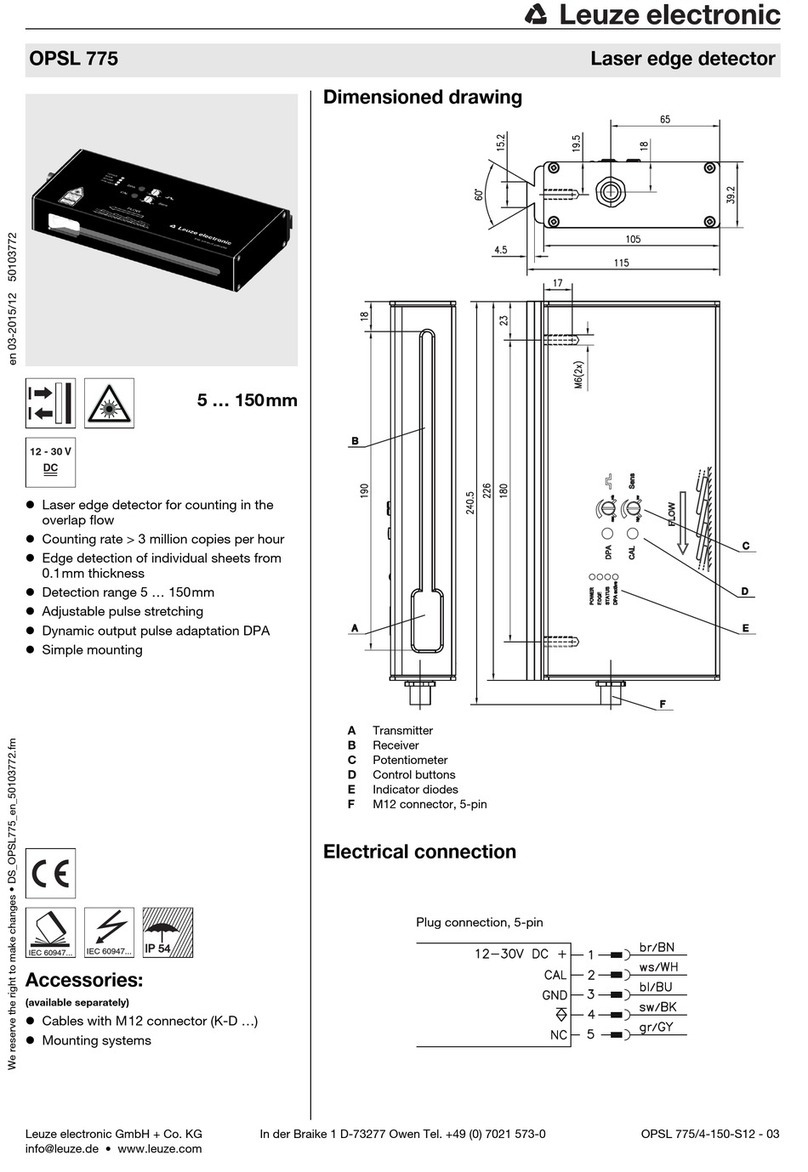 Leuze electronic OPSL 775 manual