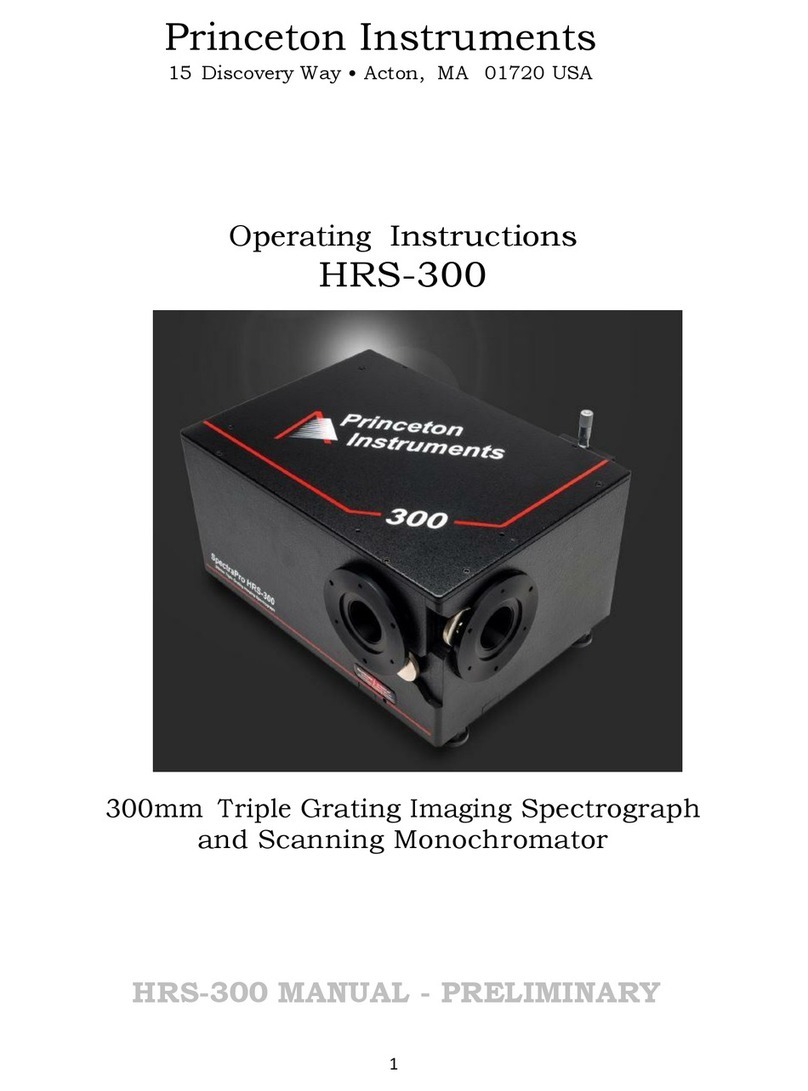 Princeton Instruments HRS-300 operating instructions