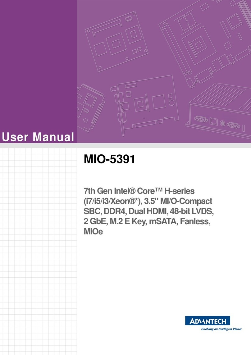 Advantech MIO-5391 User manual