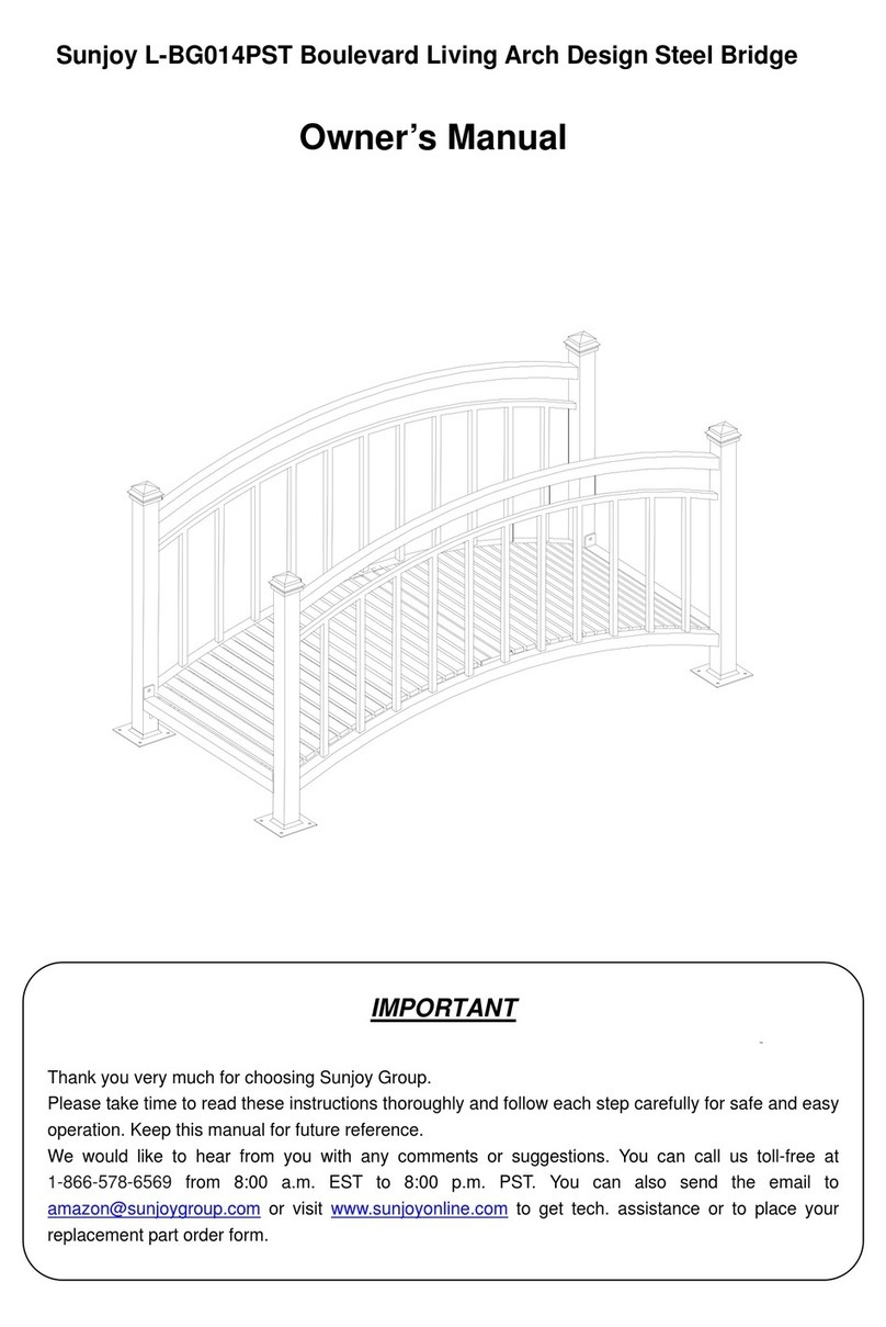 Sunjoy Boulevard Living Arch Design L-BG014PST User manual