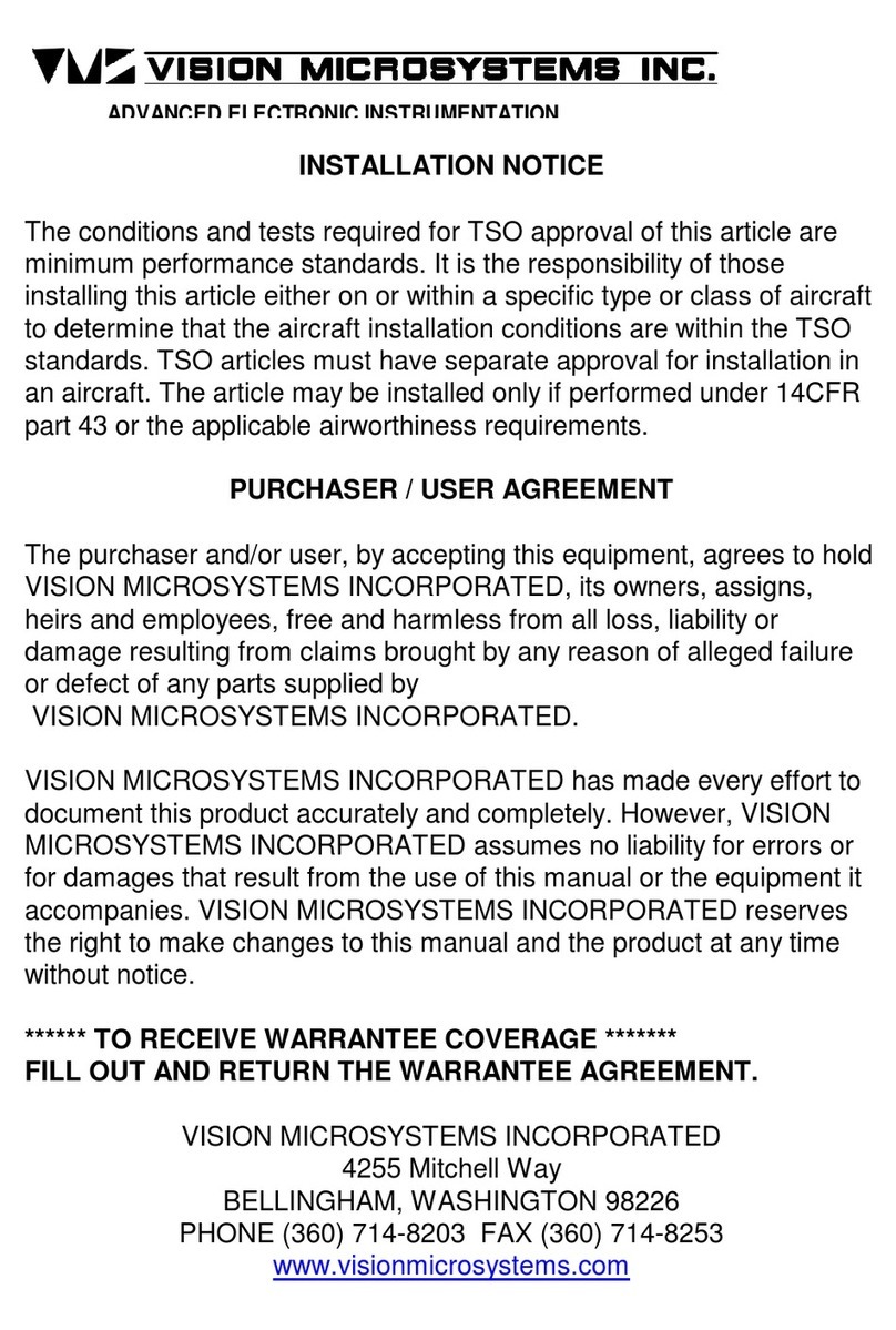 vision microsystems EPI 800 Installation Notice