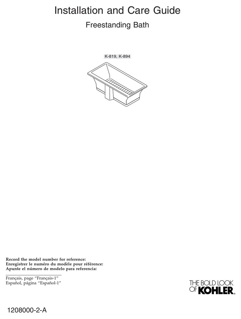 Kohler K-819 Assembly instructions