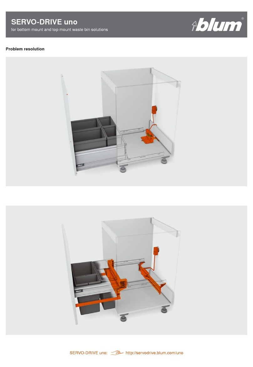BLUM SERVO-DRIVE uno User manual