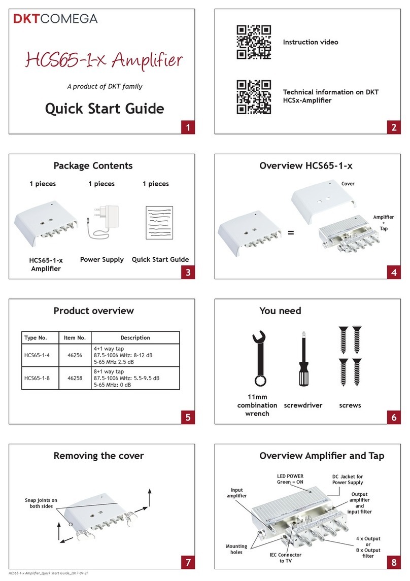 DKT Comega HCS65-1 Series User manual