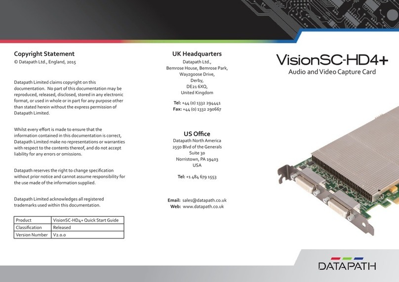 Datapath VisionSC-HD4+ quick start guide