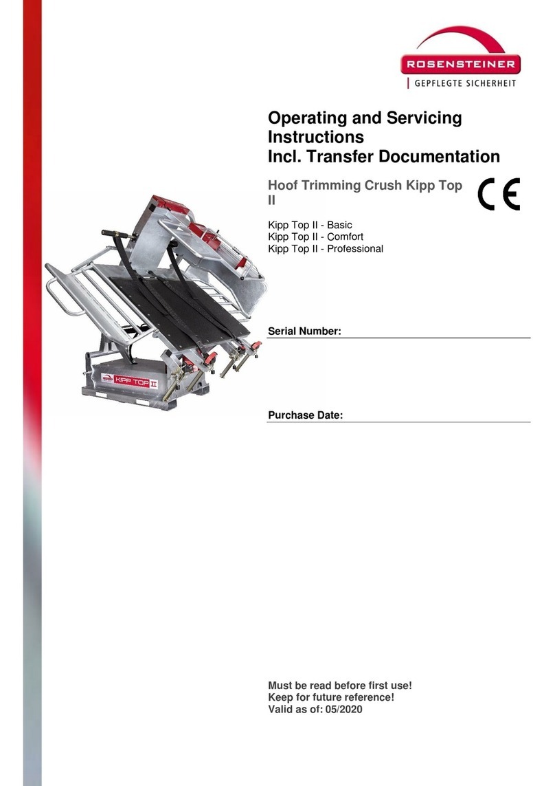 Rosensteiner Kipp Top II Basic Operating, and servicing  instructions