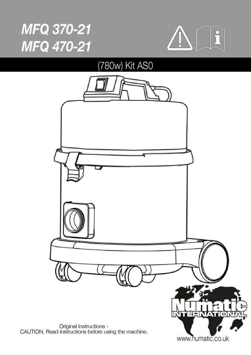 Numatic MFQ 370-21 User manual