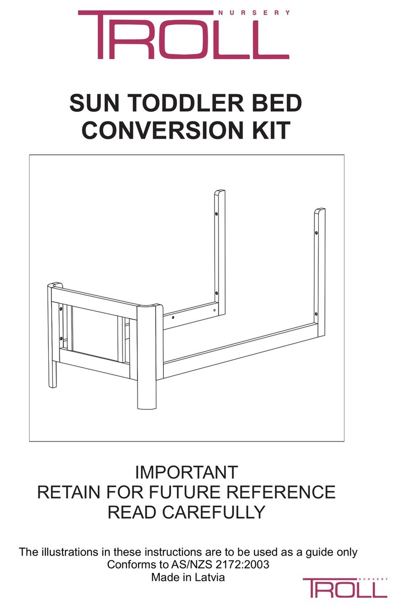 TROLL nursery SUN TODDLER BED User manual