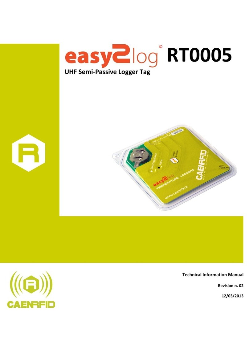 caenrfid Easy2log RT0005 Technical information manual