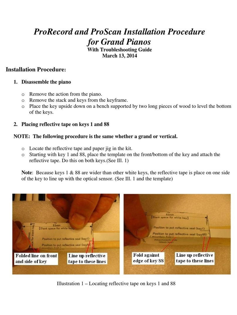 PianoDisc ProRecord Installation Procedure With Troubleshooting Guide