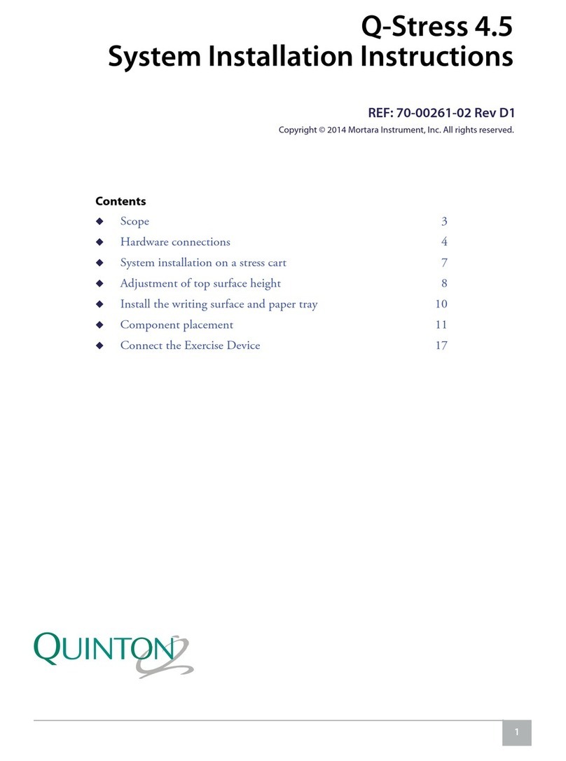 Mortara Instrument Quinton Q-Stress 4.5 installation instructions