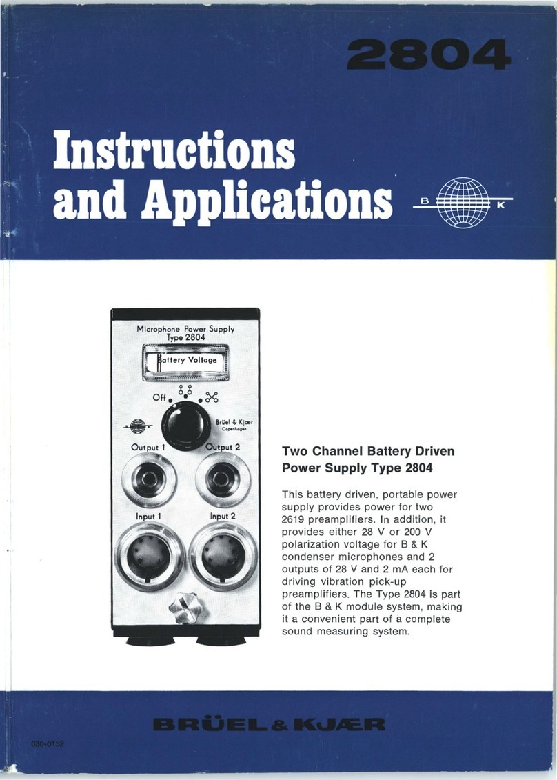 BRUEL & KJAER 2804 Instructions and applications BRUEL & KJAER 2804 Instructions and applications