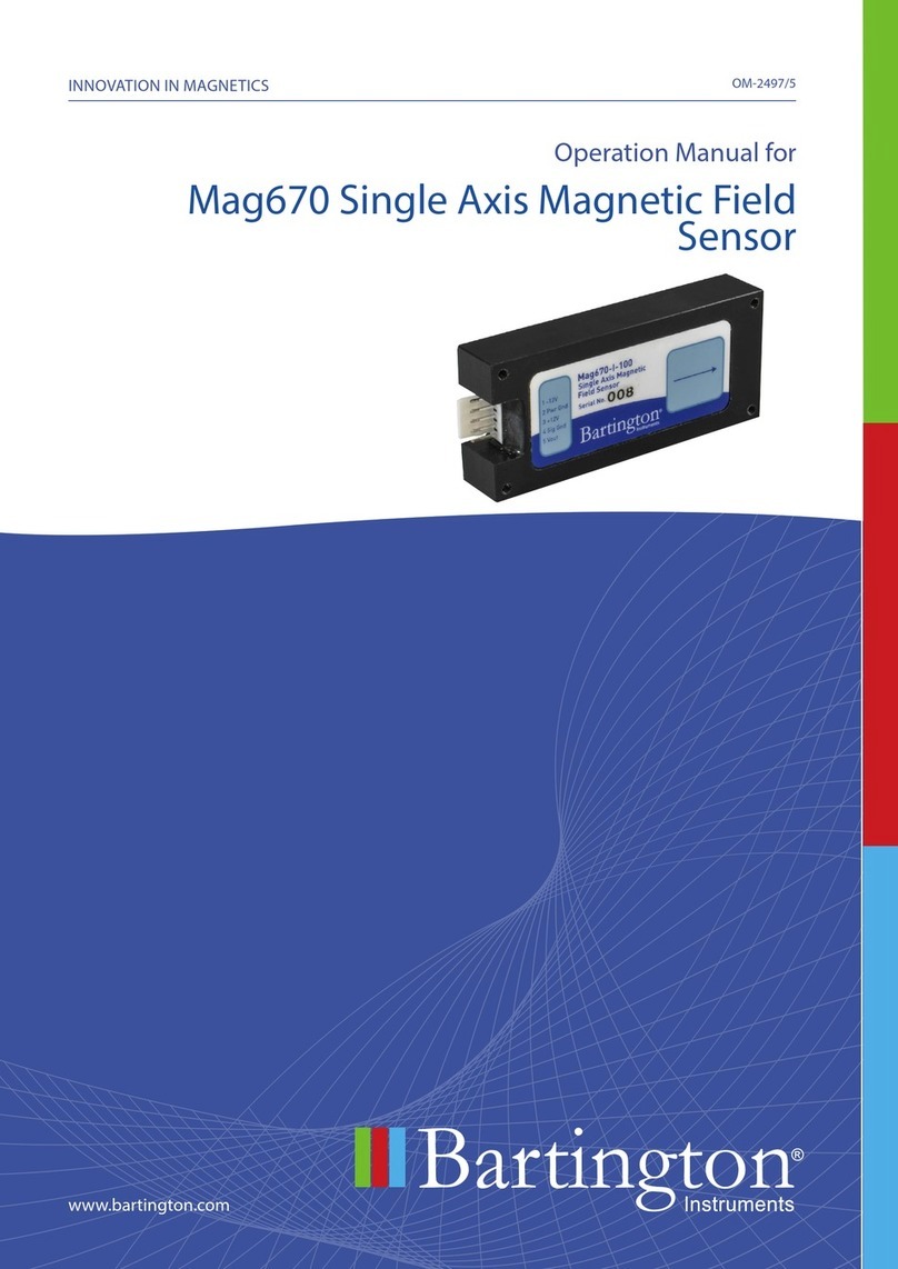 Bartington Mag670 Series Operation manual Bartington Mag670 Series Operation manual