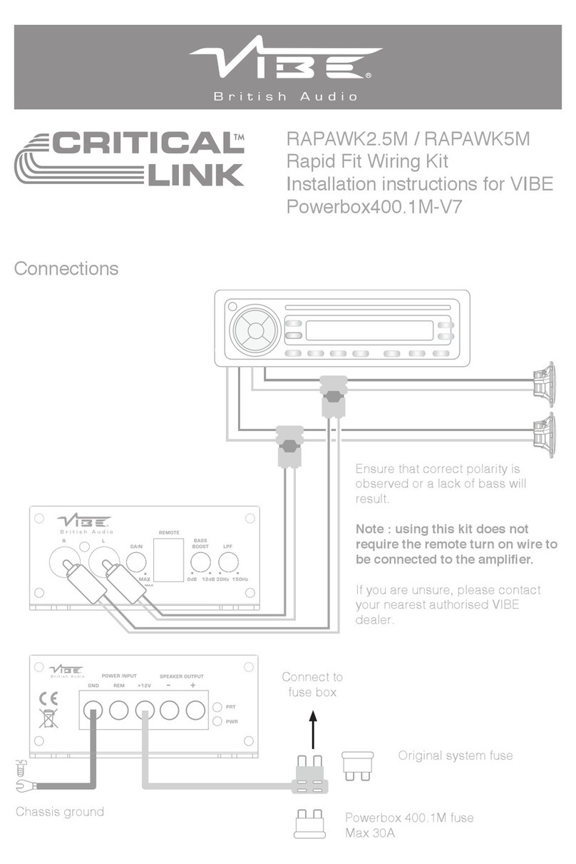 Vibe Critical Link RAPAWK2.5M User manual