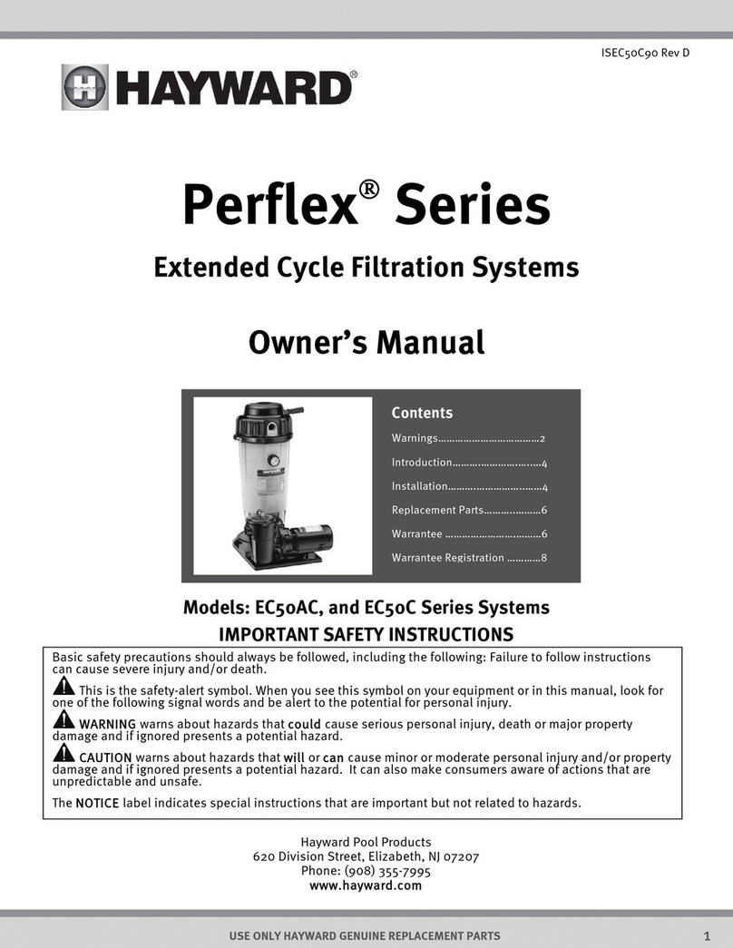 Hayward Perflex Series owner's manual