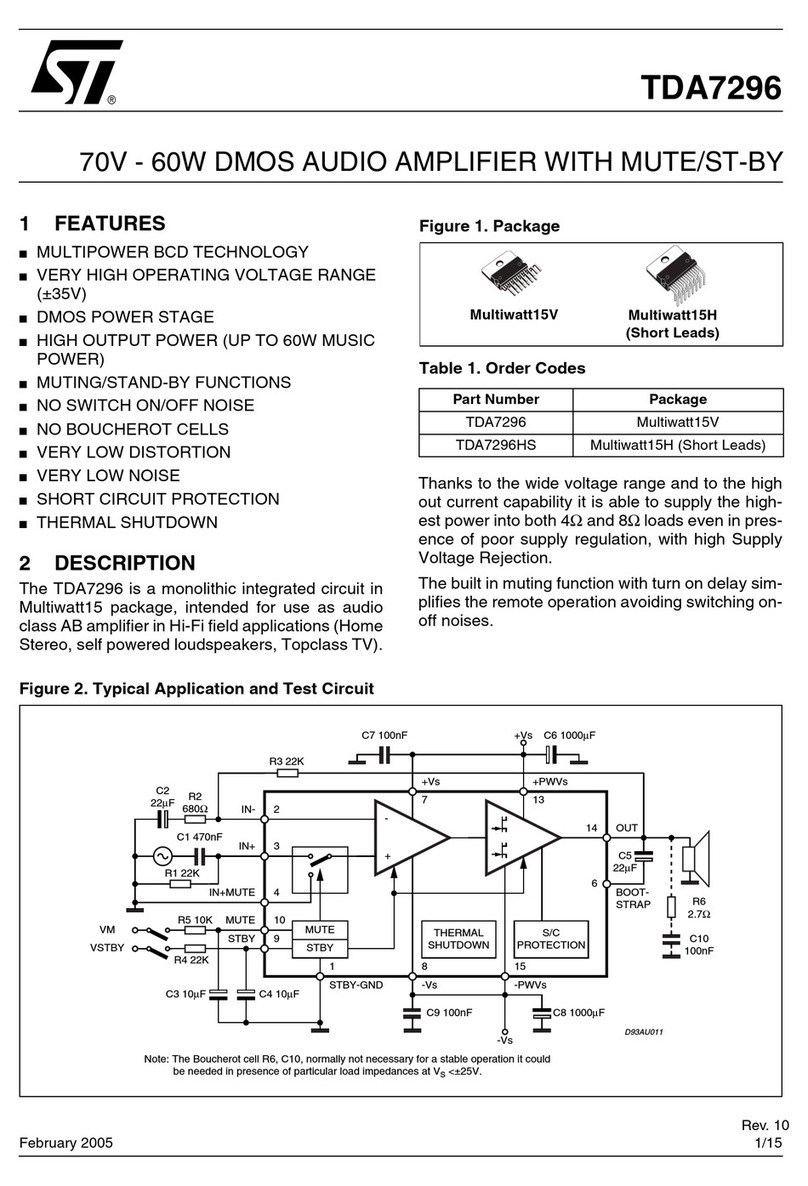 ST TDA7296 manual