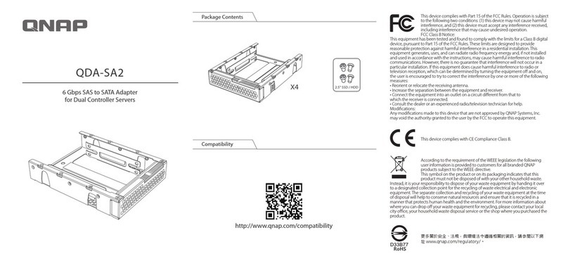 QNAP QDA-SA2 manual