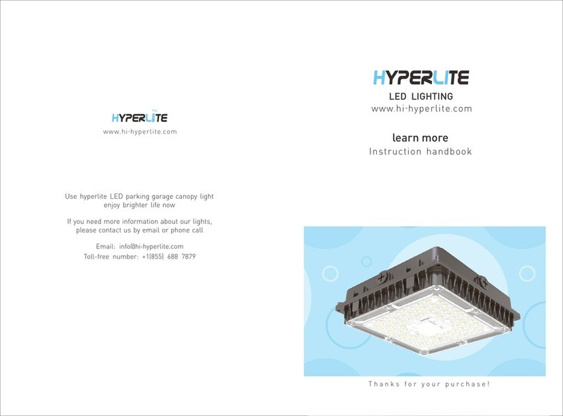 HYPERLITE VEGA Series Instruction handbook HYPERLITE VEGA Series Instruction handbook