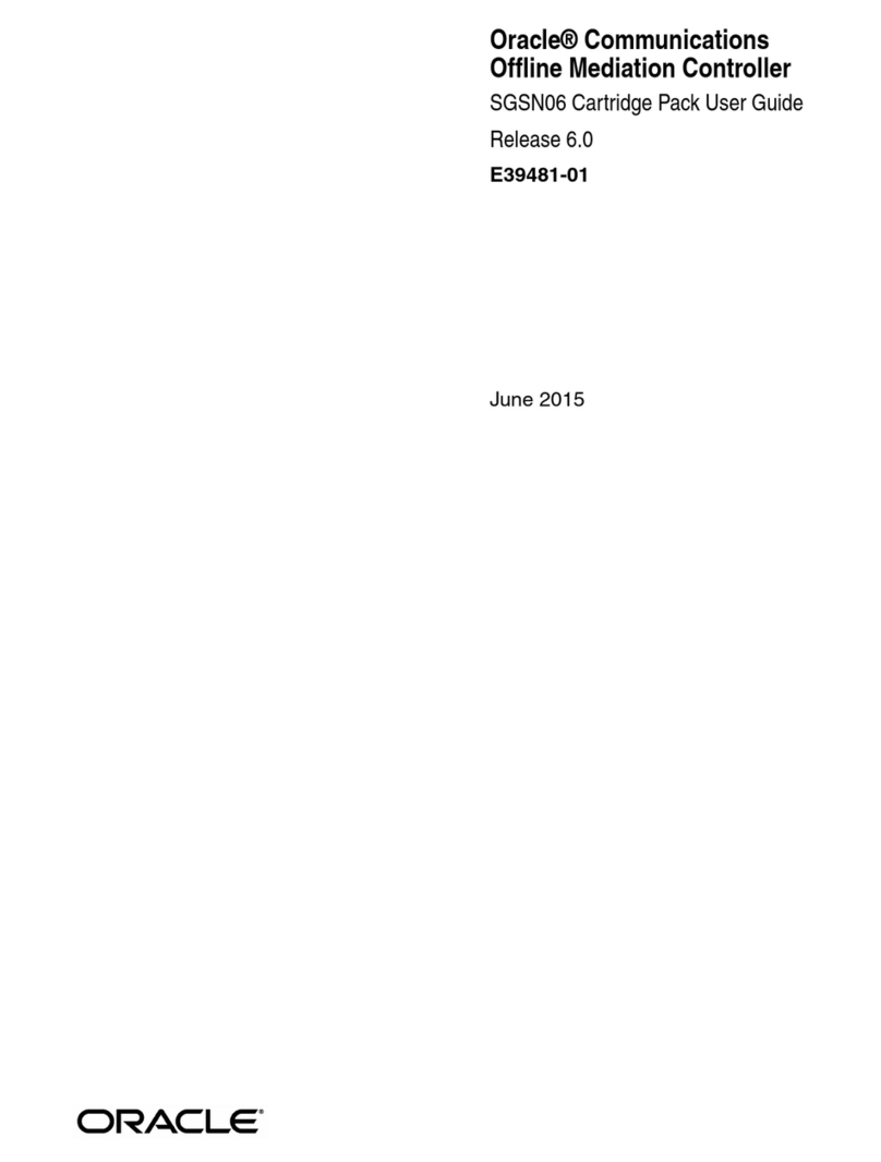 Oracle SGSN06 User manual Oracle SGSN06 User manual