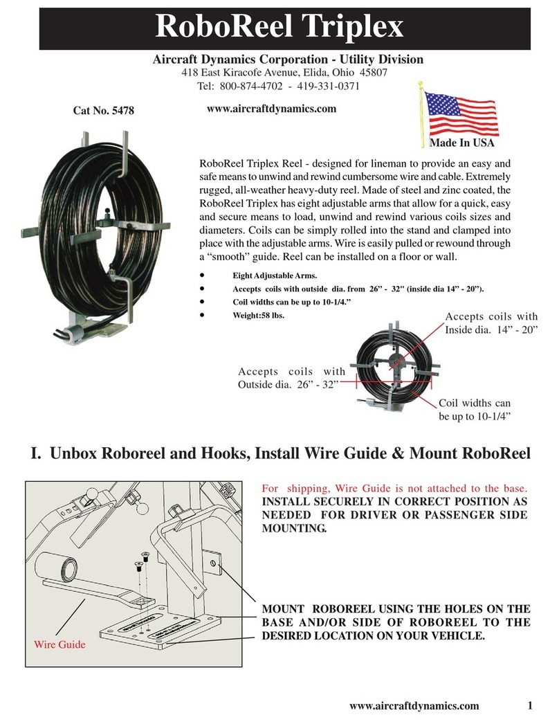 Aircraft Dynamics RoboReel Triplex User manual