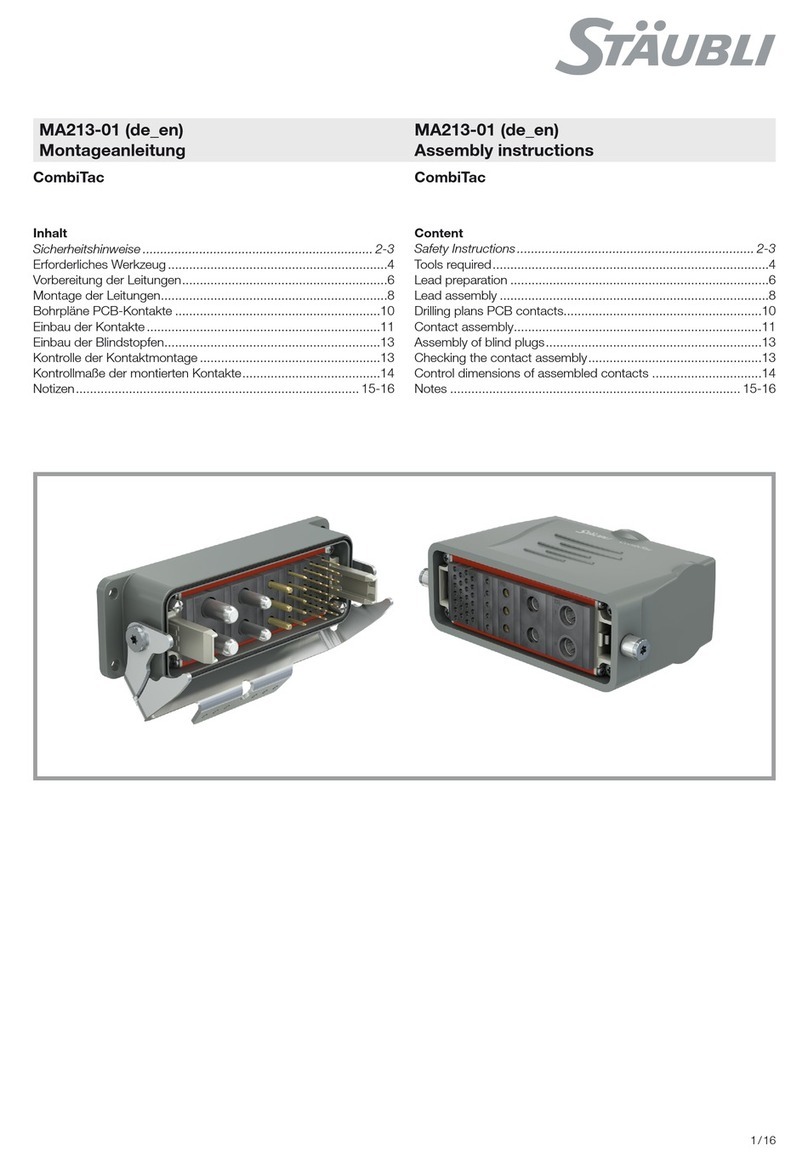 Staubli CombiTac Assembly instructions