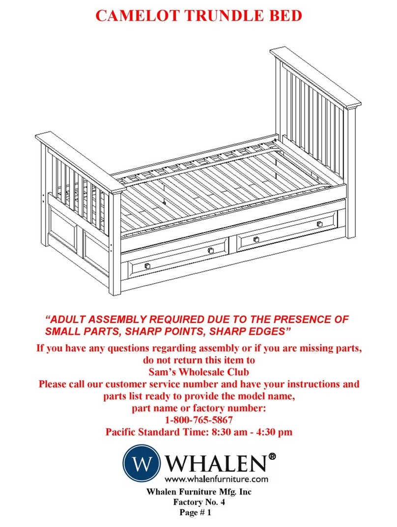 Whalen CAMELOT Assembly manual