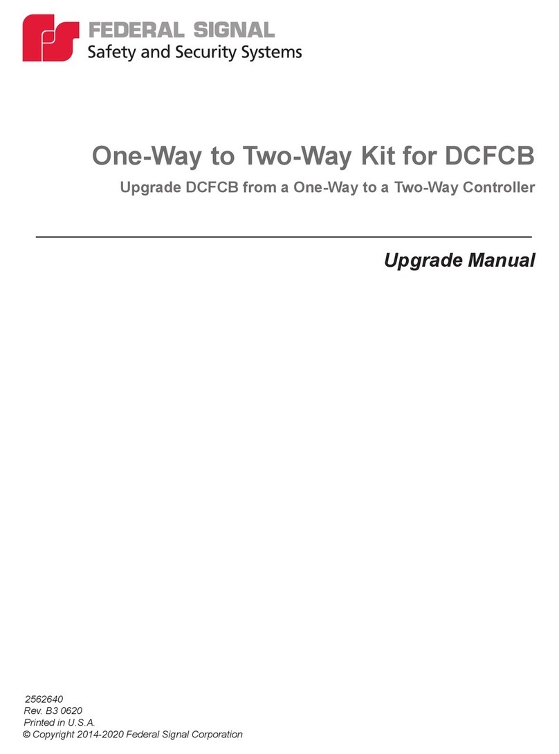 Federal Signal Corporation DCFCB Quick start guide