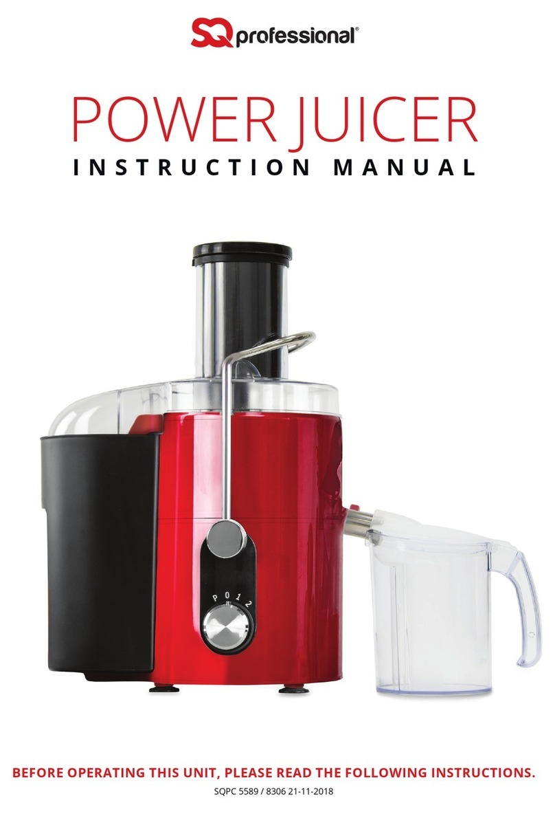 SQ Professional Power Juicer instruction manual