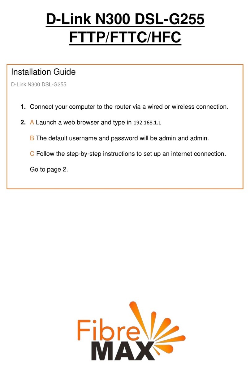 D-Link DSL-G255 User manual