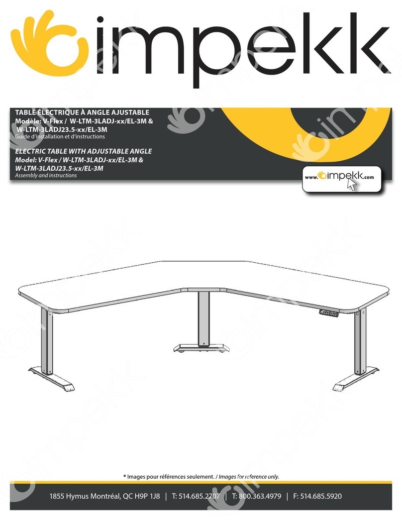 impekk V-Flex W-LTM-3LADJ EL-3M Series User manual