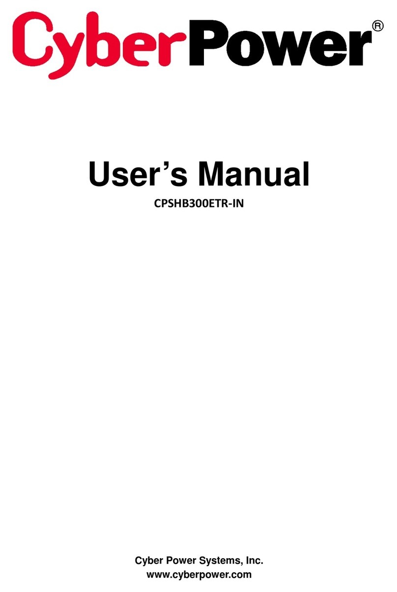 Cyber Power CPSHB300ETR-IN user manual