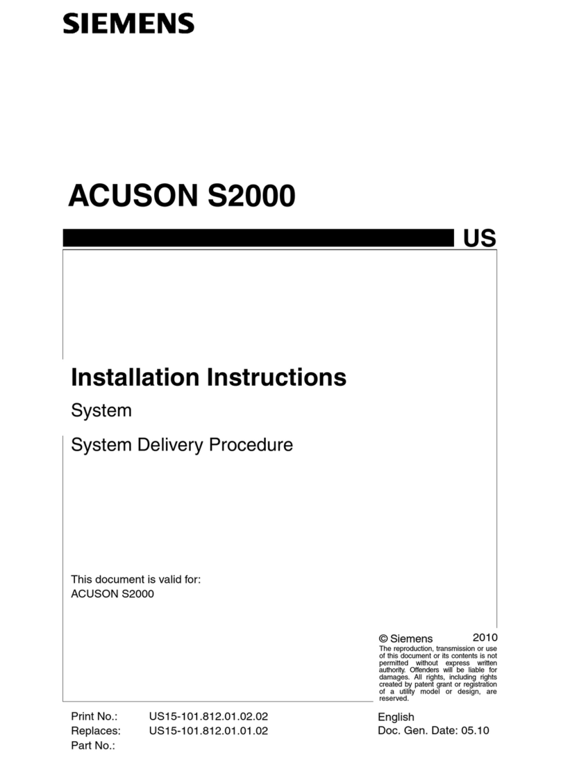 Siemens Acuson S2000 installation instructions