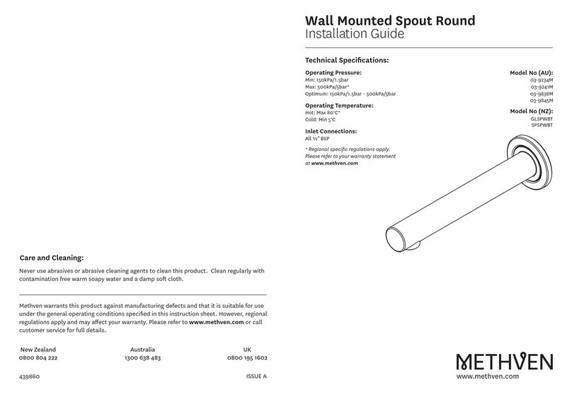METHVEN 03-9234M User manual