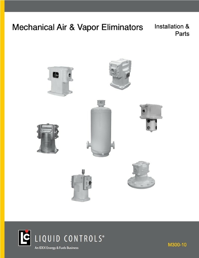 Idex Liquid Controls A8180 Series Installation-Parts