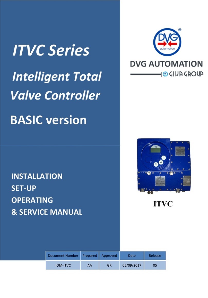 DVG ITVC Series INSTALLATION, SET-UP, OPERATING & SERVICE MANUAL