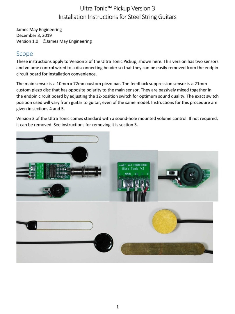James May Engineering Ultra Tonic installation instructions
