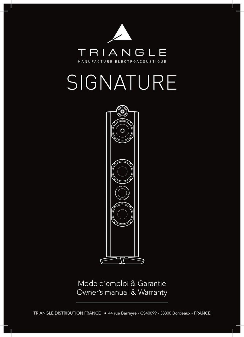 TriangleTube SIGNATURE Owner's manual & warranty