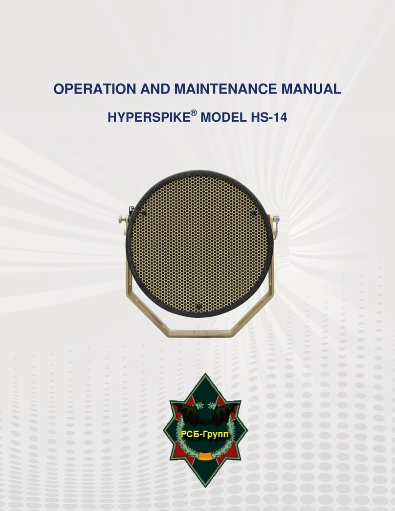 Ultra electronics HYPERSPIKE HS-14 Operation and maintenance manual Ultra electronics HYPERSPIKE HS-14 Operation and maintenance manual
