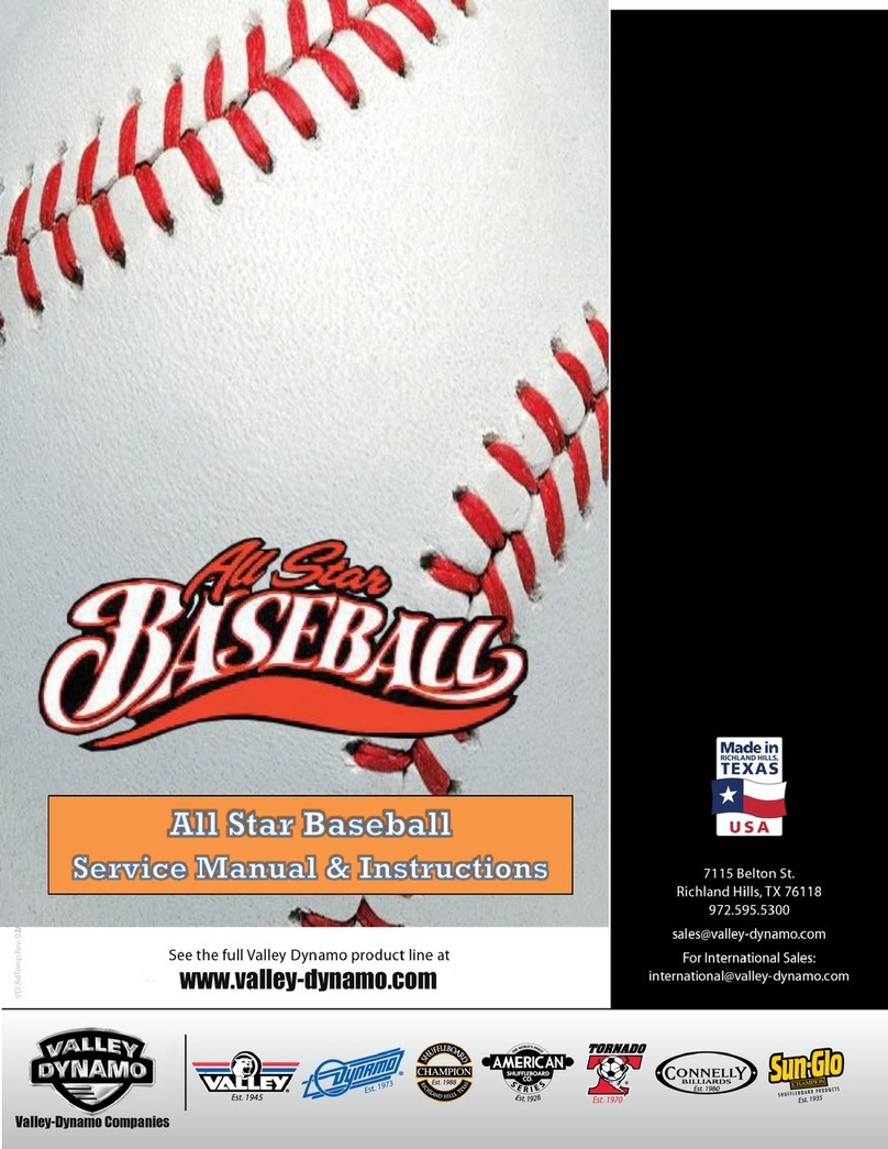 Valley-Dynamo All Star Baseball Service manual Valley-Dynamo All Star Baseball Service manual