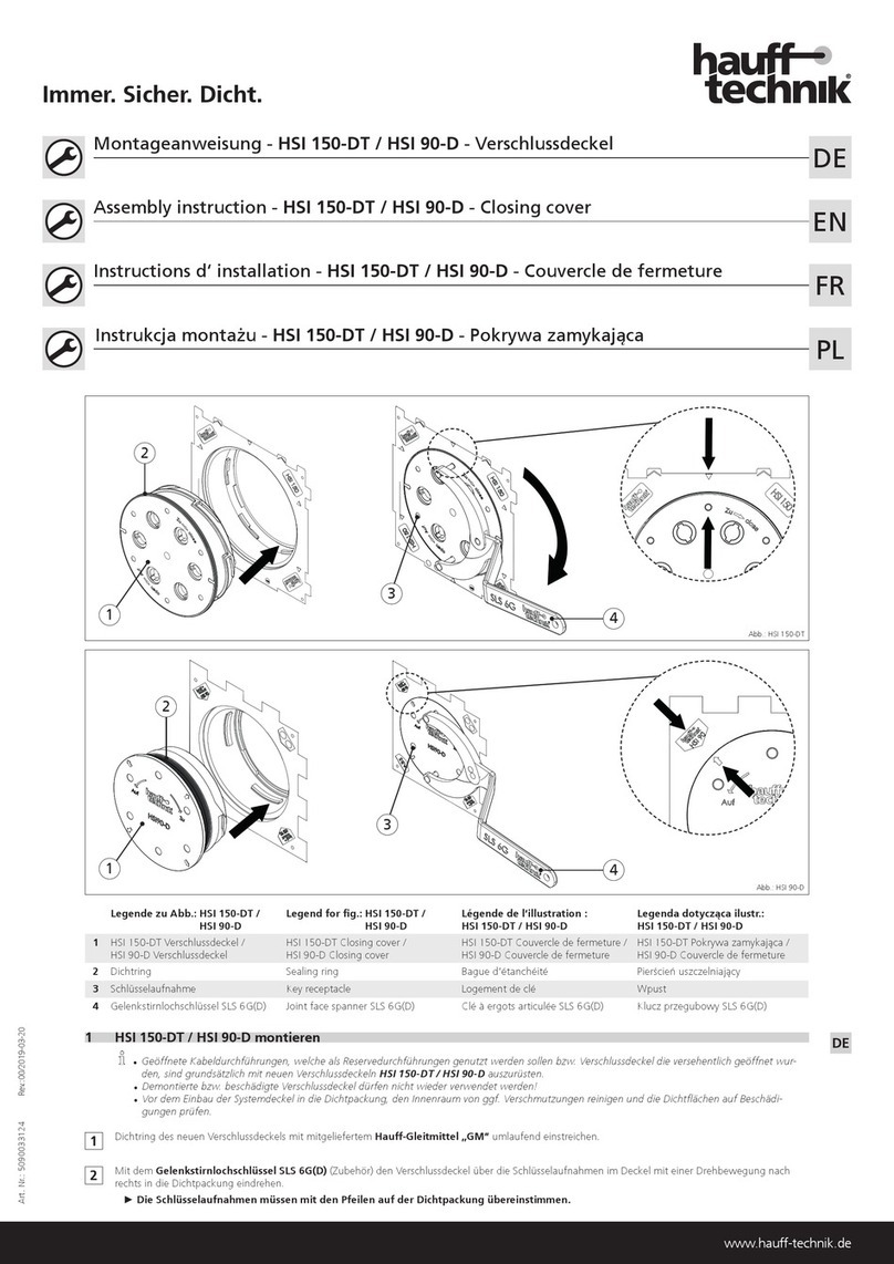 Haufftechnik HSI 150-DT User manual