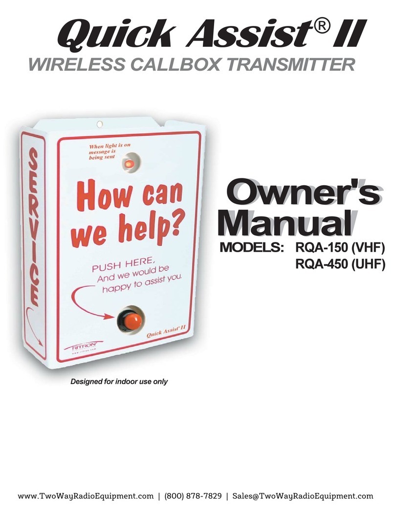 Ritron Quick Assist II owner's manual