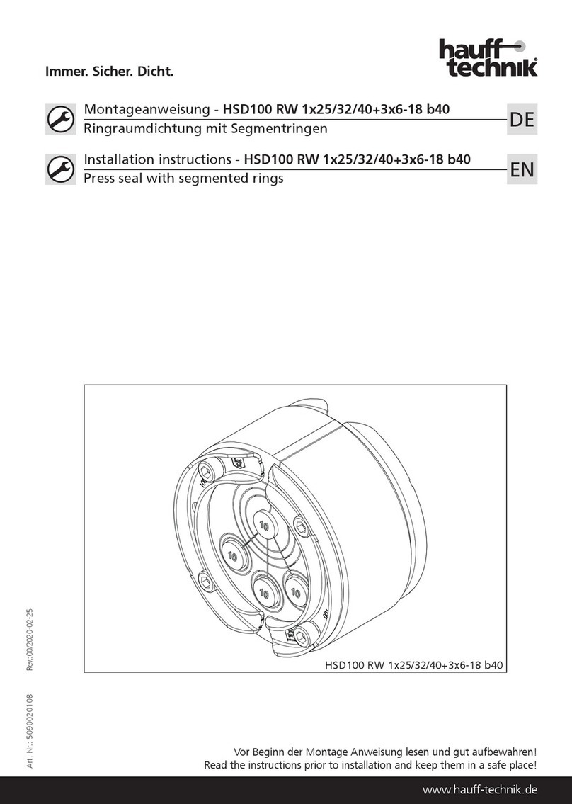 Haufftechnik HSD100 RW 1x25/32/40+3x6-18 b40 User manual