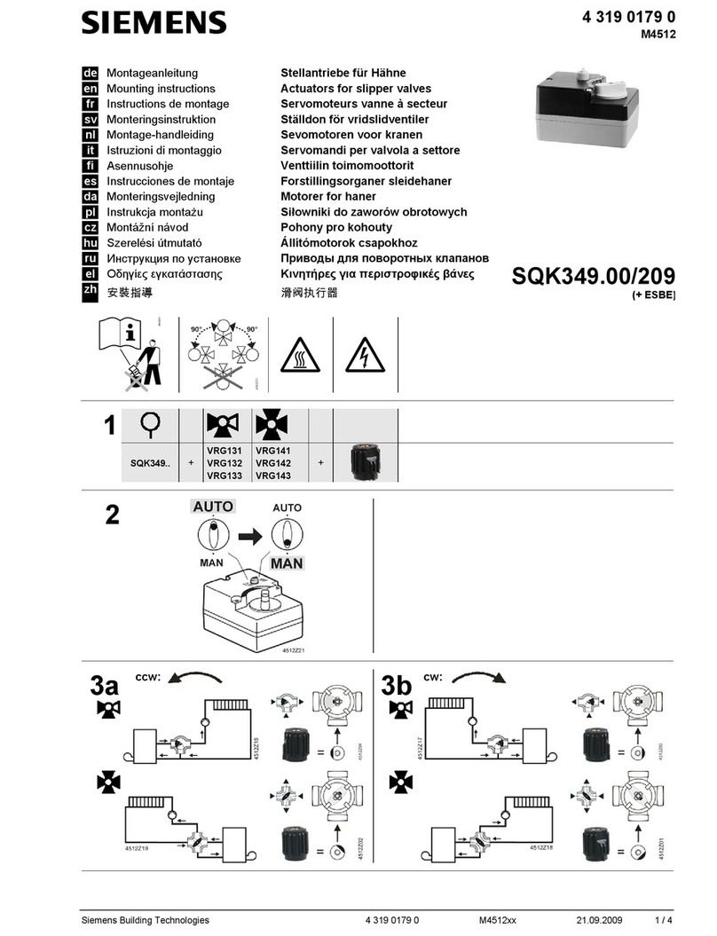 Siemens SQK349.00/209 Mounting instructions