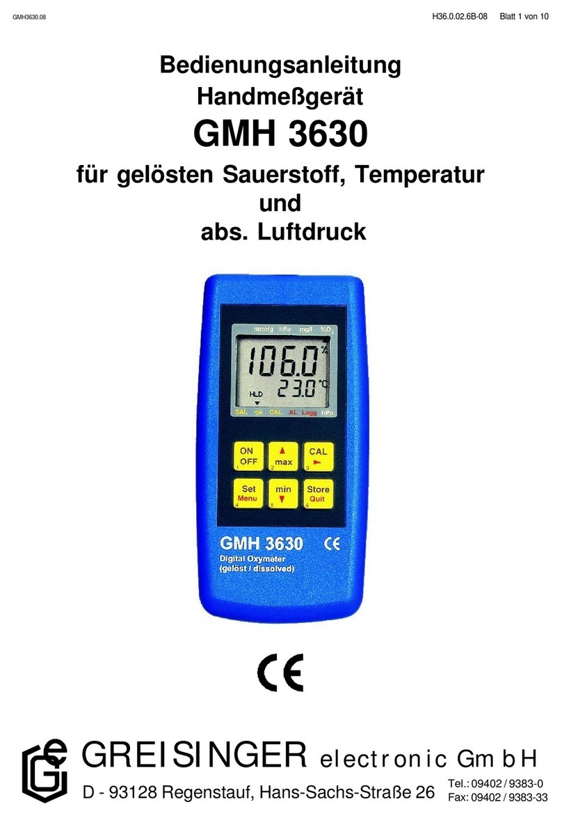 GREISINGER GMH 3630 User manual