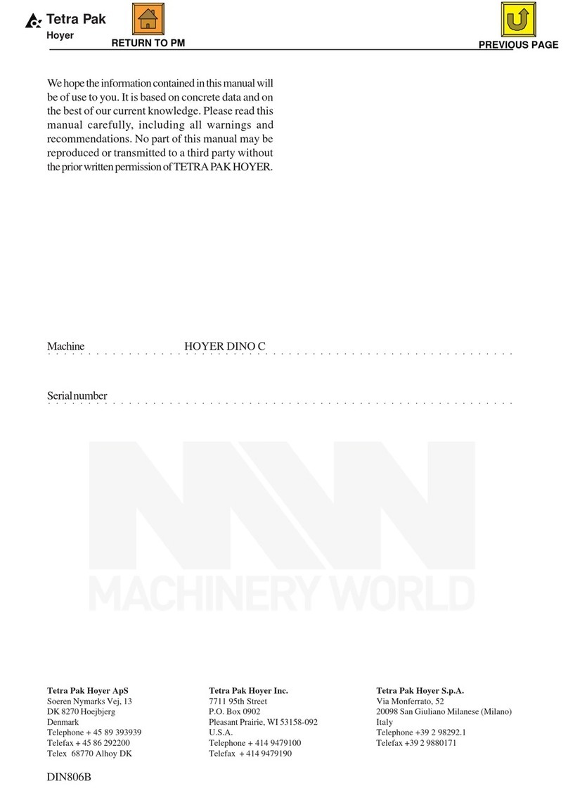 Tetra Pak Hoyer Dino C manual