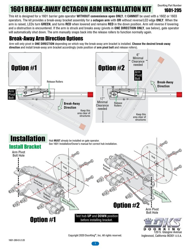 DoorKing 1601-295 User manual