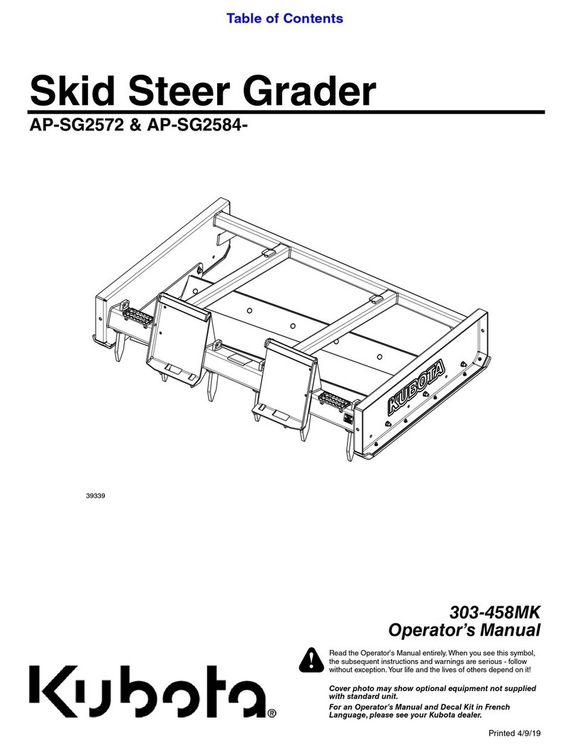 Kubota AP-SG2572 Operator's manual