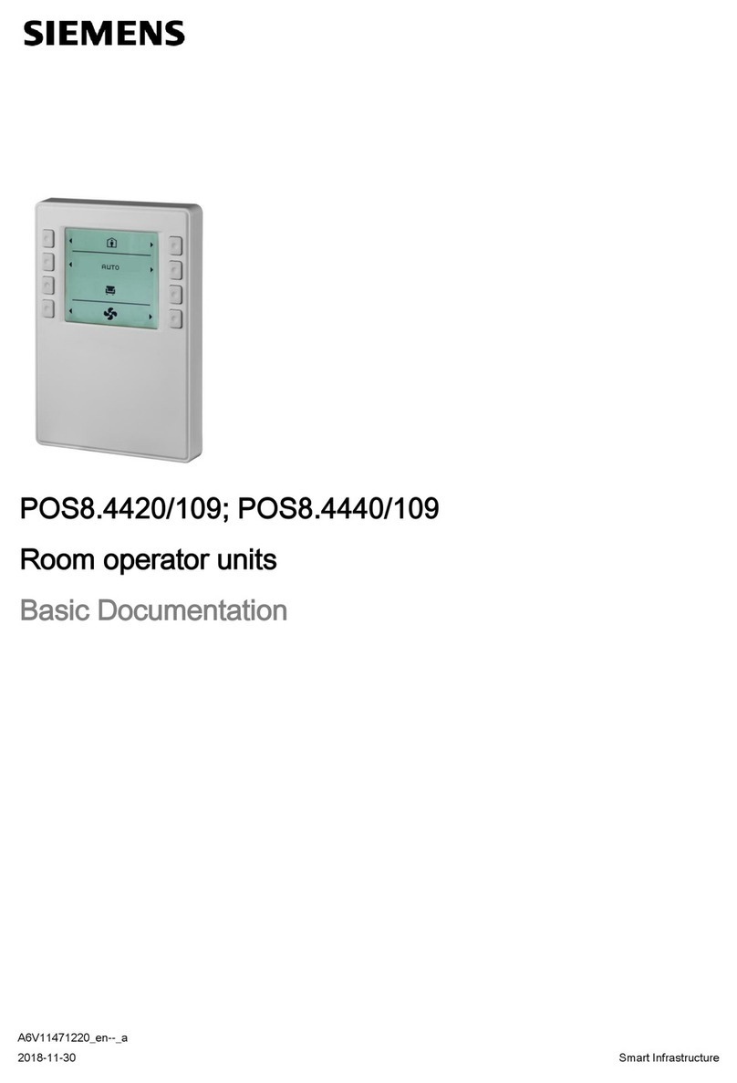 Siemens POS8.4420/109 User manual